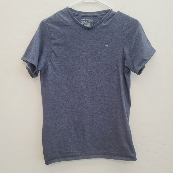 💕 Calvin Klein Jeans Blue Short Sleeves Pullover Top Kid's Size XL - Picture 2 of 9